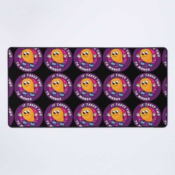 Item preview, Funny Cartoon Mango Pun: It takes two to mango designed and sold by Happy Puppy Print On Demand.