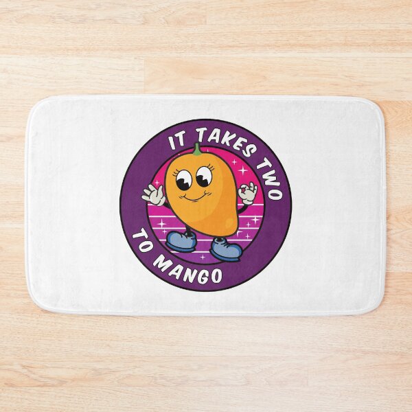 Item preview, Funny Cartoon Mango Pun: It takes two to mango designed and sold by Happy Puppy Print On Demand.