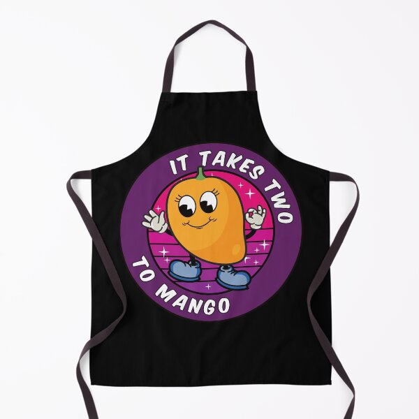 Item preview, Funny Cartoon Mango Pun: It takes two to mango designed and sold by Happy Puppy Print On Demand.