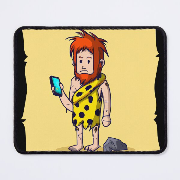 Item preview, Caveman using Smartphone and Socialmedia designed and sold by AbsoluteA.
