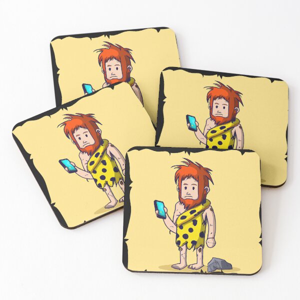 Item preview, Caveman using Smartphone and Socialmedia designed and sold by AbsoluteA.