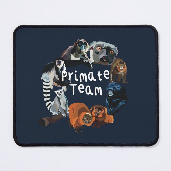 Item preview, Primate Team, Primate Team Illustration – Zookeeper Art Celebrating Wildlife Care and Conservation designed and sold by PrettylittlepastelUk.
