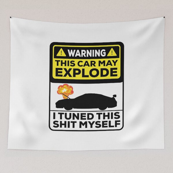 Item preview, Warning Car May Explode designed and sold by ElseWorldDesign.