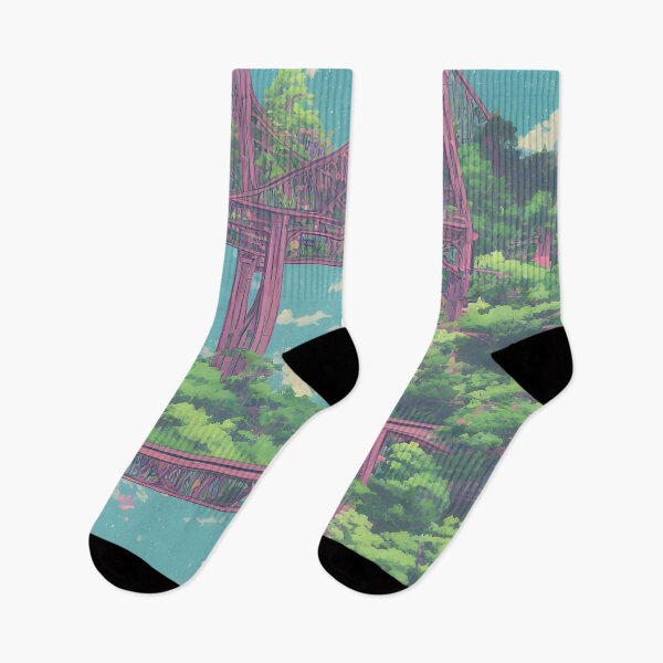 Item preview, A landscape of a majestic bride in the style of  a kawaii anime background with a  preppy color palette designed and sold by Art-of-AI.