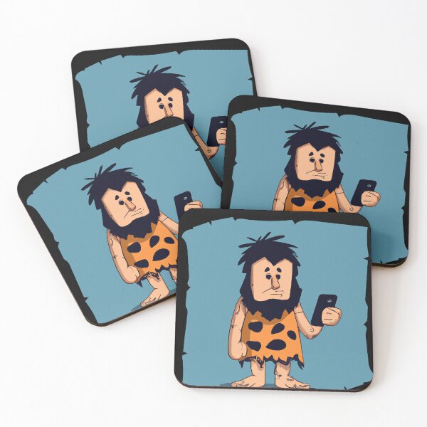 Item preview, Caveman using Smartphone and Socialmedia designed and sold by AbsoluteA.