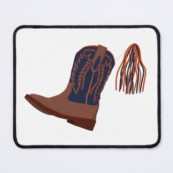 Item preview, Blue and Orange Cowboy Boot and Shaker designed and sold by taylorsarttable.