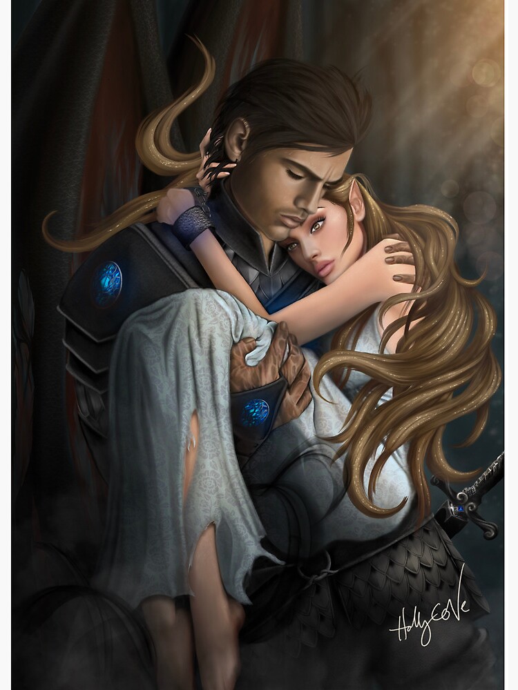 ACOTAR Winter Solstice Azriel and Elain Art Board Print for Sale by  LynleighSato