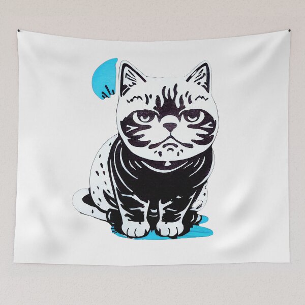 Item preview, british shorthair cat art 10 designed and sold by Catator.