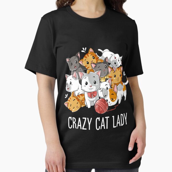 Item preview, Crazy Cat Lady T-shirt Drôle de chats Kitty Kitten cadeaux de cadeaux pour les amoureux des chats designed and sold by lila8fl7stacy.