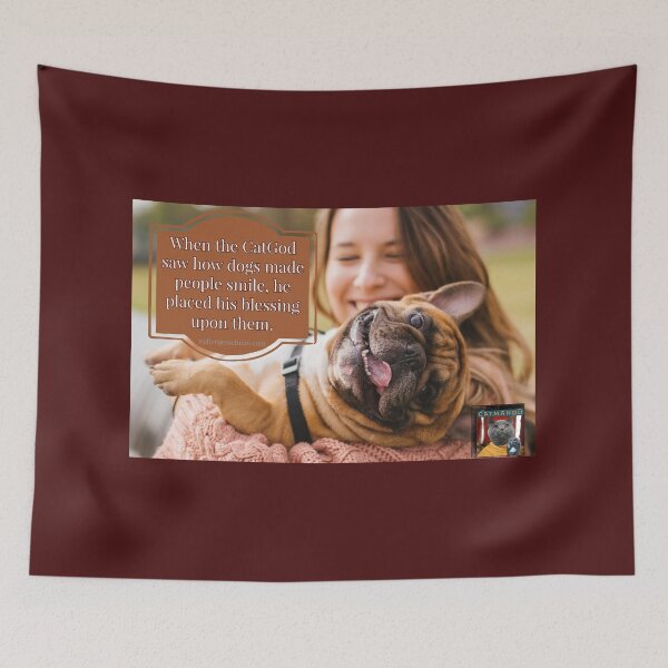 Item preview, Catmandu - The CatGod Likes Dogs designed and sold by Walter G. Esselman.