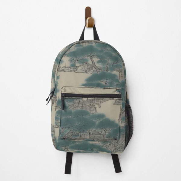 Item preview, cityscape in the style of a vintage japanese drawing designed and sold by Art-of-AI.