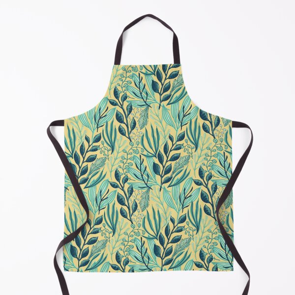 Item preview, Cute Bright Retro Pop Botanical Leaves Ocean Grass Seaweed  designed and sold by StudioAkubi.