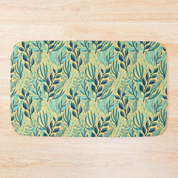 Item preview, Cute Bright Retro Pop Botanical Leaves Ocean Grass Seaweed  designed and sold by StudioAkubi.