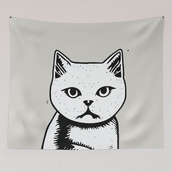 Item preview, British shorthair cat art 15 designed and sold by Catator.