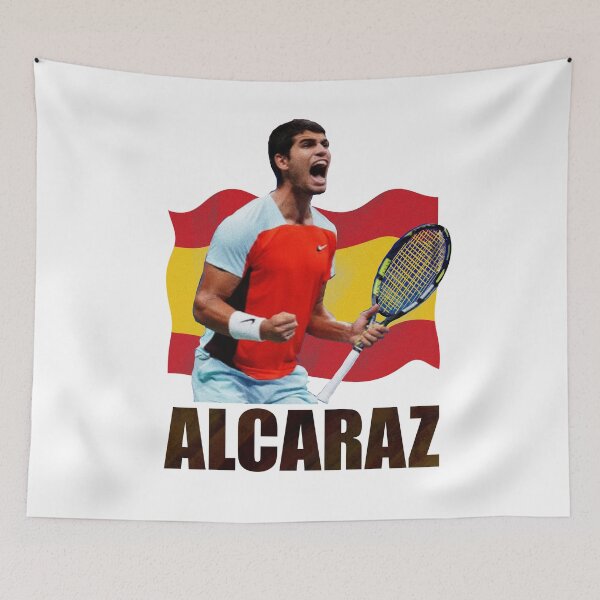 Artikelvorschau, Carlos Alcaraz Tennisspieler #1 US Open Spanien entworfen und verkauft von MasterpieceArt.
