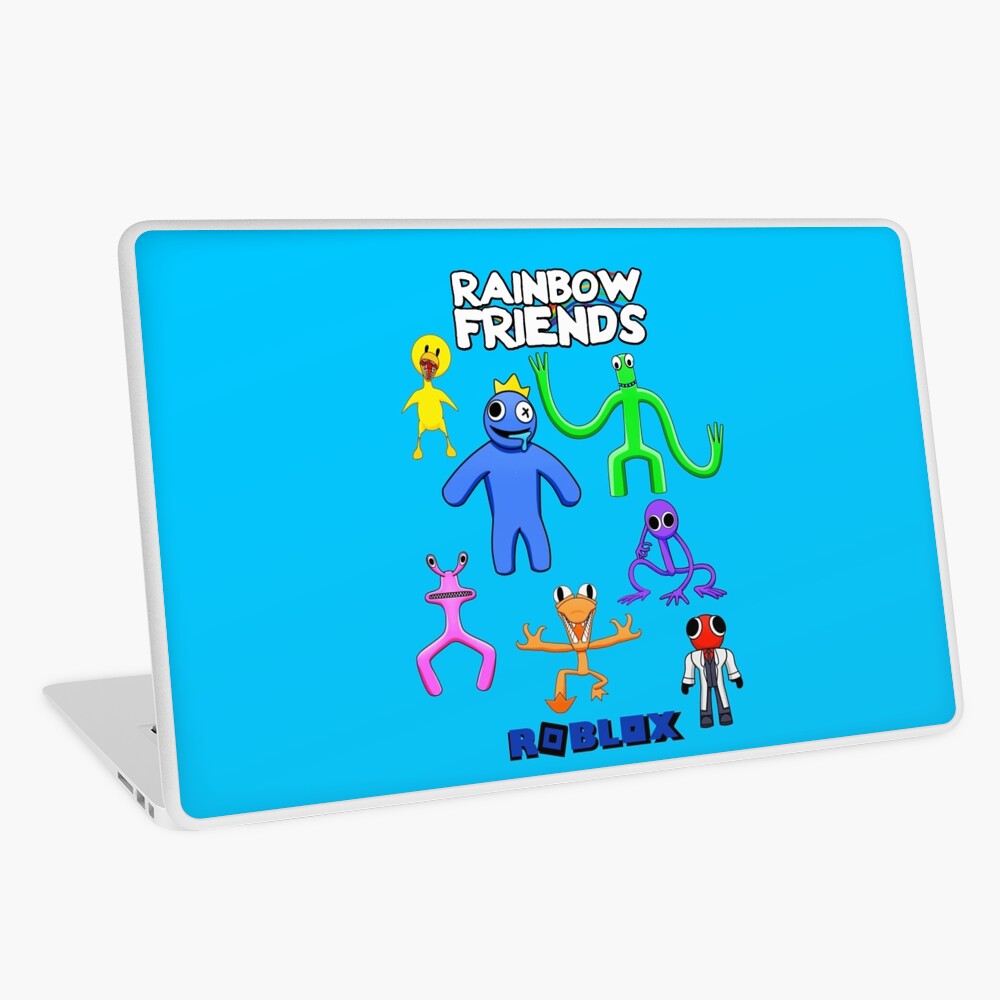 BLUE FACE Rainbow Friends. Blue Roblox Rainbow Friends Characters, roblox,  video game. Halloween Laptop Skin for Sale by Mycutedesings-1