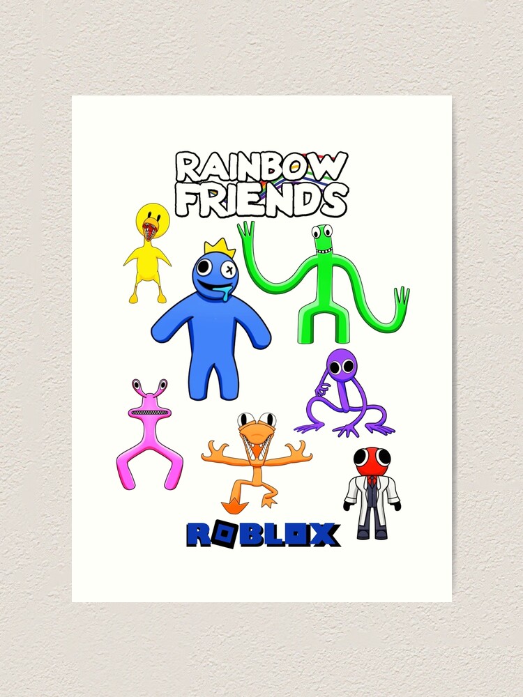 Orange Rainbow Friend | Photographic Print