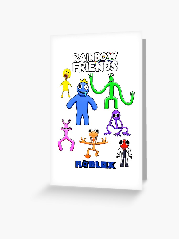 Rainbow friends cute blue baby | Greeting Card