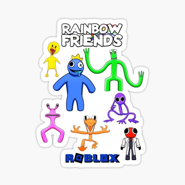 ⭐️ROBLOX RAINBOW FRIENDS MINI FIGURE 4 PACK PURPLE ORANGE BLUE