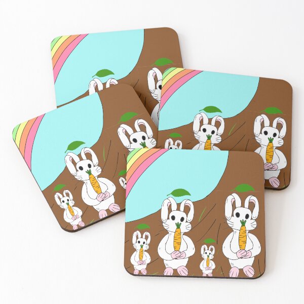 Item preview, Cute bunny family offering friendship by giving carrot designed and sold by Darkies-store.
