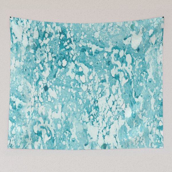 Aperçu de l'œuvre Aquarelle Marbre - Azure créée et vendue par stylebytara.