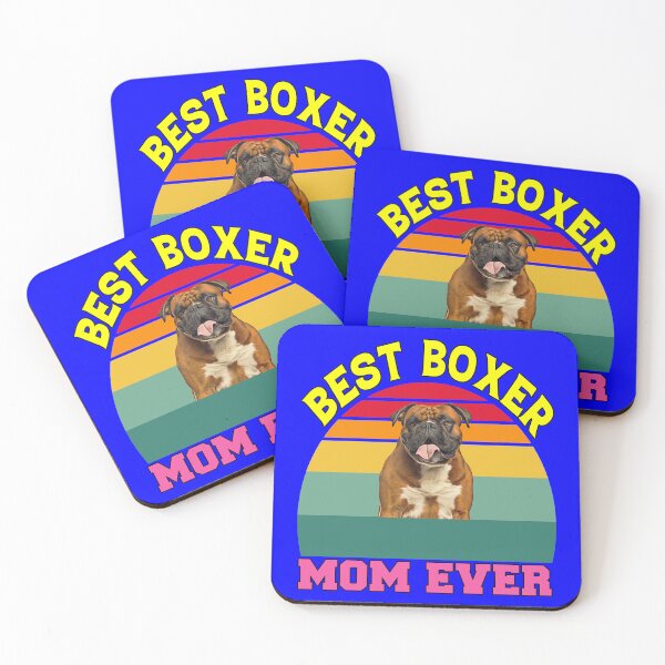 Artikelvorschau, Boxer-Hund mit dem Spruch „Beste Boxer-Mutter aller Zeiten“. entworfen und verkauft von fantasticdesign.