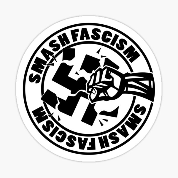 Item preview, SMASH FASCISM LOGO designed and sold by David Shires.