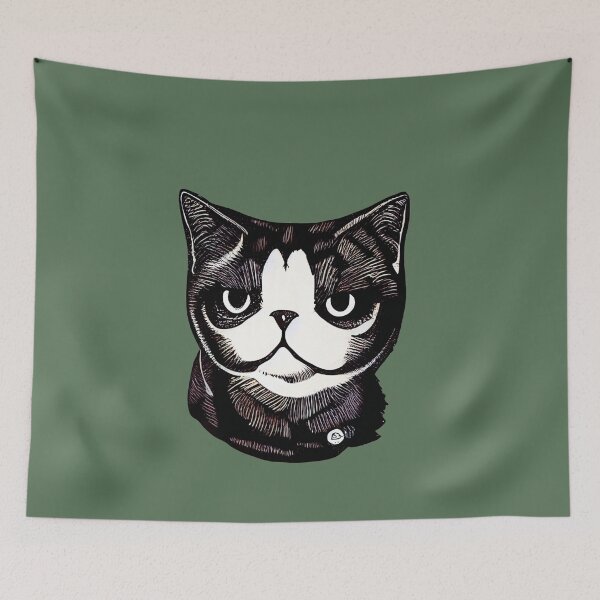 Item preview, British shorthair cat art 16 designed and sold by Catator.