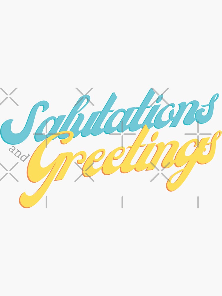 " Greetings And Salutations, Dean The Heathers" Sticker for Sale by CHAMOSY Redbubble