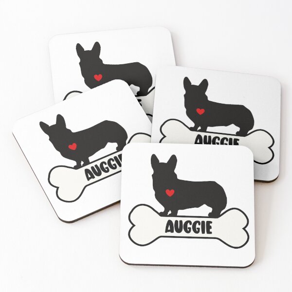 Item preview, I Love My Auggie, Corgi Australian Shepherd Cross designed and sold by MajesticTree.