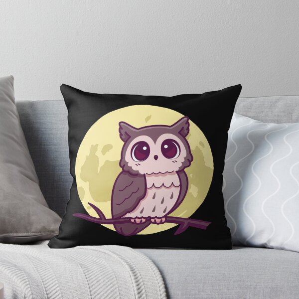 Aperçu de l'œuvre Hibou au clair de lune anime mignon créée et vendue par VirtualFaries.