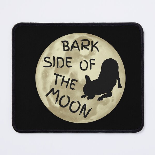 Item preview, Bark Side Of The Moon Dog Silhouette Moon Lyric Pun designed and sold by PunnyLyrics.