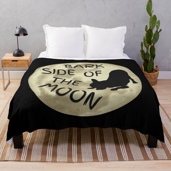 Item preview, Bark Side Of The Moon Dog Silhouette Moon Lyric Pun designed and sold by PunnyLyrics.