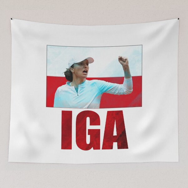 Aperçu de l'œuvre Iga Swiatek Joueuse de tennis #1 US Open Pologne Pologne Tennis féminin Tennis féminin créée et vendue par MasterpieceArt.