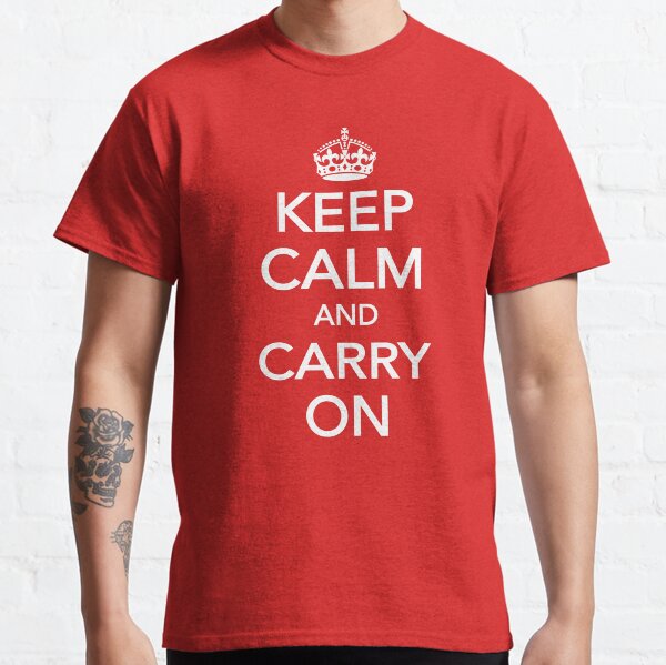 Vista previa del artículo con la obra «Keep calm and carry on», diseñado y vendido por portokalis.
