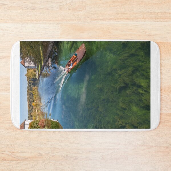 Item preview, Boat on the Young River Rhine - Rheinau, Switzerland designed and sold by holgermader.