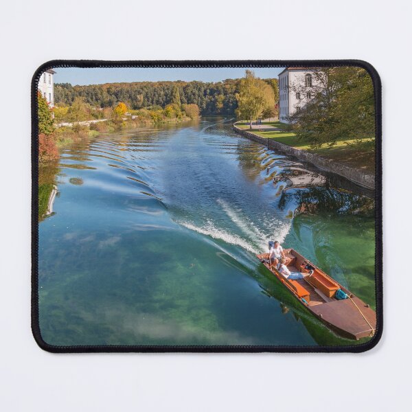 Item preview, Boat on the Young River Rhine - Rheinau, Switzerland designed and sold by holgermader.