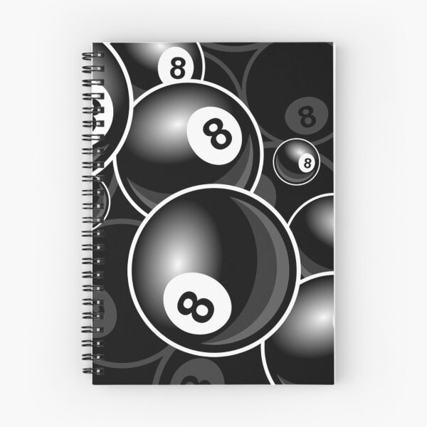 Item preview, Billiards Black 8 Ball 8-Ball black and white Snooker Pool designed and sold by Draculaura2009.