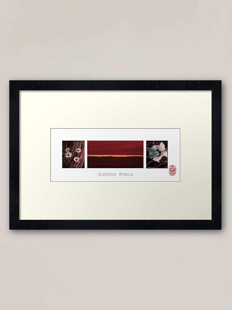 Alternate view of Sleeping World Framed Art Print