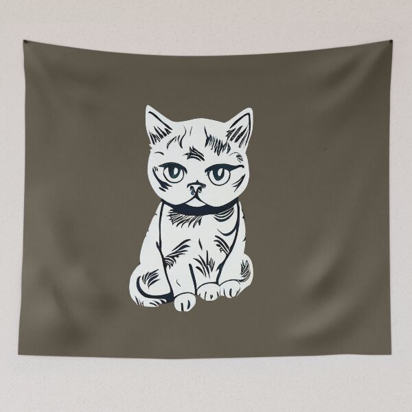 Item preview, British shorthair cat art 19 designed and sold by Catator.
