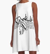 Palestine-Handala A-Line Dress