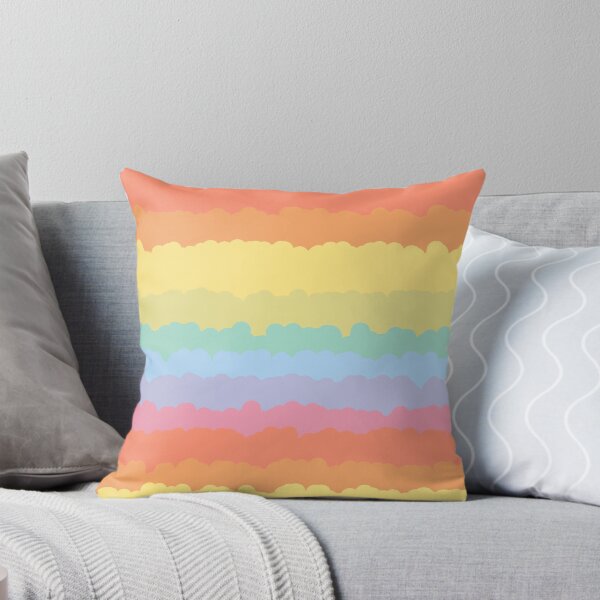 Item preview, modern pattern  sweet pastel rainbow designed and sold by Psnj.
