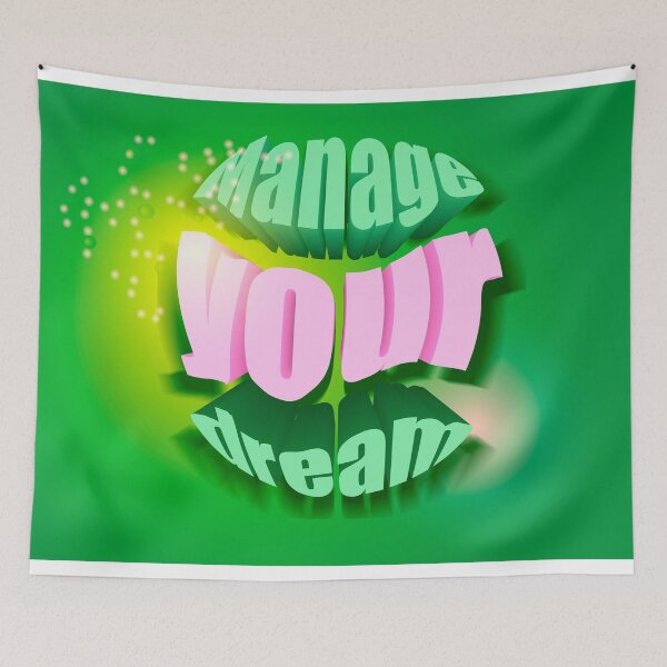 Item preview, lettering manage your dreams designed and sold by Zhanna Lenivaya.