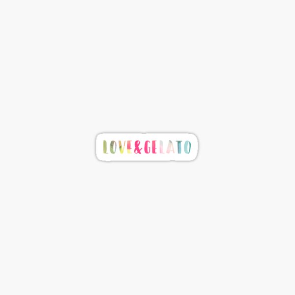love and gelato Sticker