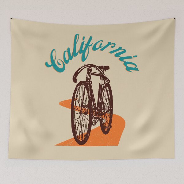 Item preview, California - Vintage Bicycle designed and sold by LTM-tee.