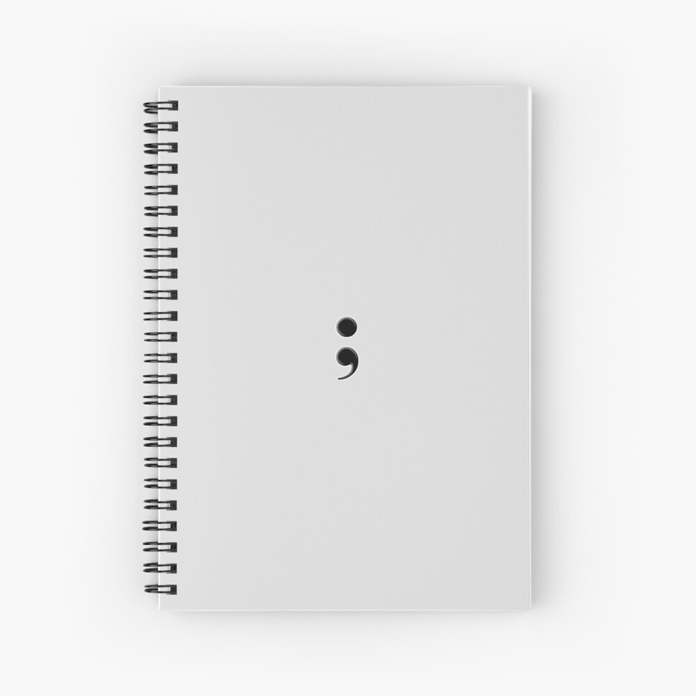 Semicolon Spiral Notebook