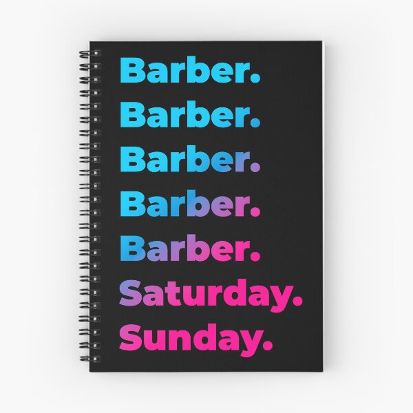 Item preview, Barber. Saturday. Sunday. designed and sold by SVPOD.