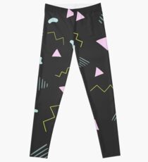 80s Triangles Pattern Leggings