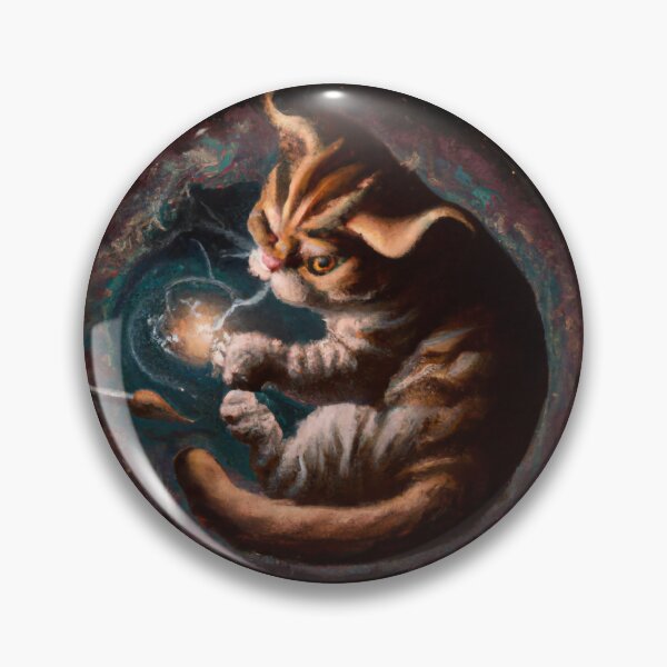 Item preview, Sagan the Cat, creating a galaxy (Baroque) designed and sold by thecatandkettle.