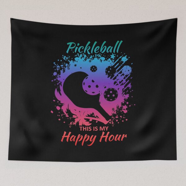 Item preview, This is my Happy Hour Pickleball - Funny Pickleball Quote designed and sold by WisdomInspired.